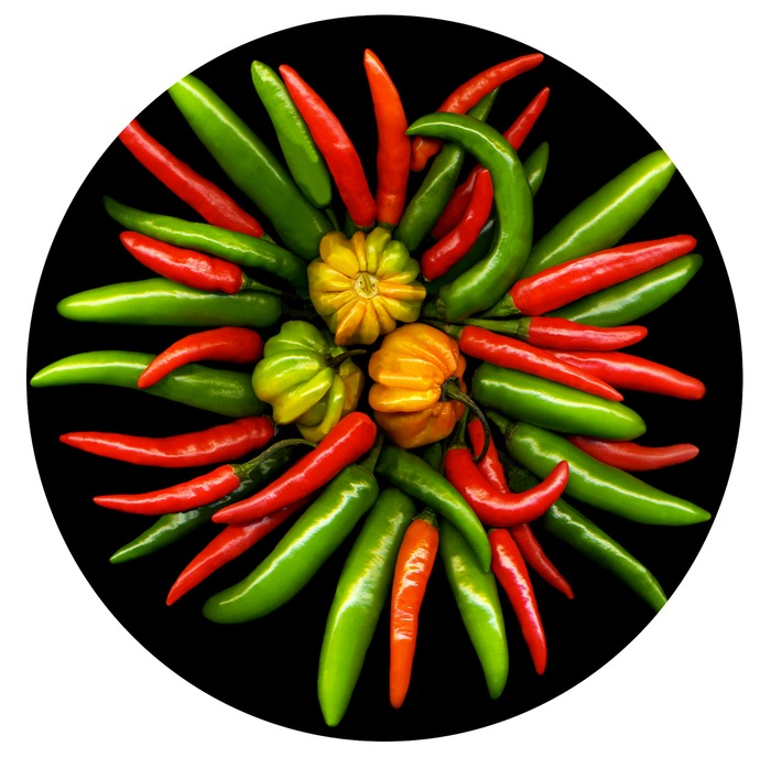HOT PEPPERS PAPER WEIGHT